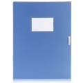 deli得力档案盒 5602 A4 35mm 粘扣档案盒 文件盒（黑色 蓝色）
