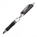 deli得力中性笔 0.7mm签字笔 S02 黑色水笔 粗头签字碳素笔 按动式 弹簧笔