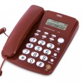 deli得力电话机  固定电话 787  黑色白色红色三色 免提 来电显示 家用办公电话机